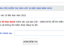 Image: Search for probably the most correct rating of the 2022 Bac Kan Nationwide Excessive College Examination