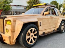Image: 9X Bac Ninh homemade 6-wheel Rolls-Royce: As big as a real car, costing about 350 million VND