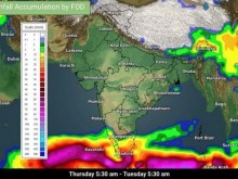 Image: India weather forecast latest January 15 Scattered Rains thunderstorms in Tamil Nadu Kerala while isolated showers to cover Karnataka Andhra