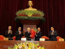 Image: Top leader Nguyen Phu Trong re elected as Party General Secretary