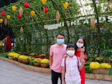 Image: Happy New Year countryside with beautiful flower streets in Saigon