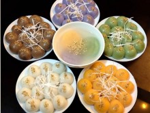 Image: Recipe Banh Troi nuoc Vietnamese glutinous rice ball Cold Food Festival sweet desserts