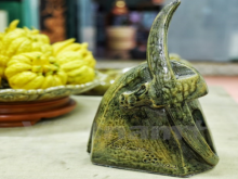 Image: Vietnamese artisan features traditional culture through ceramic buffalo sculptures
