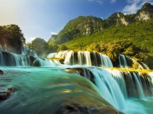 Image: Synthesize the most famous Cao Bang tourist destinations