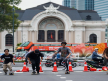 Image: Le Loi Street emerges as new skateboarding haven for HCMC youth