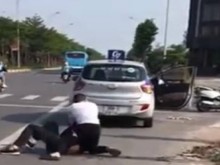 Image: Passerby catches taxi attacker hailed for heroic act