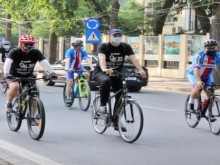 Image: Ambassadors cycle on World Bicycle Day