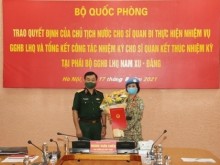 Image: Another Vietnamese Female Officer Assigned to UN Peacekeeping Mission