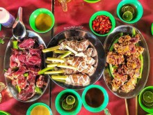 Image: The unforgettable taste of Sam mountain seven-course beef and the perfect place to eat in An Giang