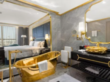 Image: The Vietnamese hotel has a gold-plated toilet in the Russian newspaper
