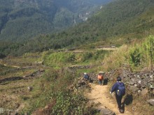 Image: Climbing the forest to climb Nhiu Co San peak