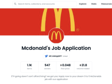 Image: Mcdonald’s Job Applications Have Been Turned Into NFT And Sold Over $50,000 On OpenSea