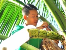 Image: Couple who ‘eat on the ground, work on the tree’