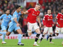 Image: Feedback Manchester Metropolis vs Manchester United (23:30 March 6, 2022) spherical 28 of the English Premier League: Manchester Metropolis is dyed blue
