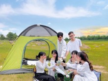 Image: Camping at Dau Tieng Lake – a “side-by-side” experience in Ho Chi Minh City is being loved by many people: The full set of experiences is here!￼