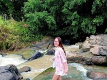 Image: Check-in stream, waterfall near Ho Chi Minh City