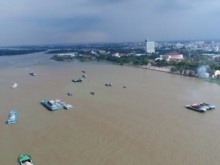 Image: In Mekong Delta, fresh water, brackish water, and seawater are all exploitable resources