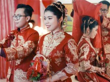 Image: Traditional Chinese wedding costs 12.000 $ in An Giang: Meticulous to every detail