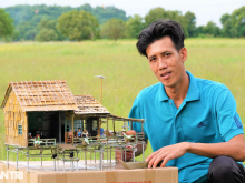 Image: Turn chopsticks, and cardboard… into a miniature house on stilts, sell one, and earn hundreds of dollars