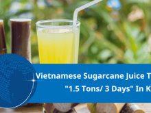 Image: Vietnamese sugarcane juice truck in Korea is crowded with customers waiting to buy, drink 3 cups at a time
