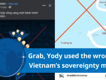 Image: Panoramic view: Grab and Yody used the wrong map of Vietnam’s sovereignty in the East Sea