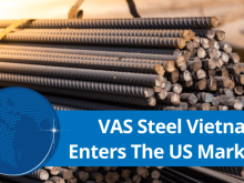 Image: Successfully exporting the first commercial steel batch to the US, VAS Group set a new milestone on its 25-year development journey