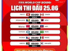 Image: World Cup 2026 Live Match Schedule for June 25