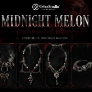 Grizz Studio Launches the Midnight Melon Chainmail Collection, a Gothic Jewelry Drop Inspired by Watermelon Colors