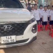 Deputy Principal Parks Car During Student Flag Ceremony