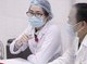 Image: Volunteers receive second shots of Nanocovax vaccine