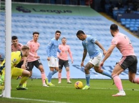 Image: Man City extend lead as Jesus goal sinks Sheffield United