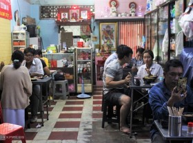 Image: The Chinese restaurant attracts customers because of its strange name