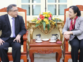 Image: Newly appointed Ambassadors of the Republic of the Philippines to pay a courtesy visit to the VUFO President