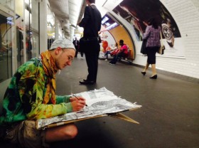 Image: Fit to a tee: stranded German artist’s wearable works
