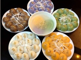 Image: Recipe Banh Troi nuoc Vietnamese glutinous rice ball Cold Food Festival sweet desserts