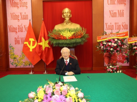 Image: Vietnam and Laos Top leaders hold phone talks