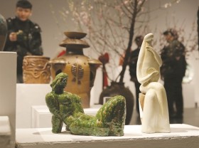 Image: Sculptors showcase pottery artworks to mark their club's opening