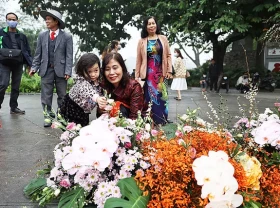 Image: More than 100 light poles “bloom” in the center of Hanoi