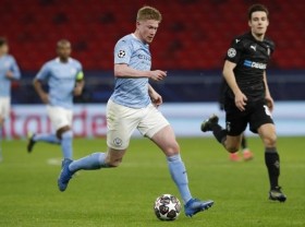 Image: Manchester City stroll past Moenchengladbach into Champions League quarters