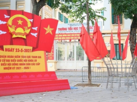 Image: Hanoi s streets decorated for national election