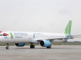 Image: Plane makes emergency landing at Noi Bai International Airport after allegely bird