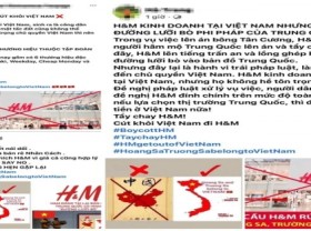 Image: H M facing a backlash in Vietnam after posting China s illegal nine dash line