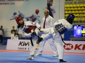 Image: Taekwondo fighters to fight for Olympic glory