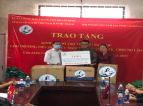 Image: USD 25 600 donated for equipment purchase for Friendship Primary School in Champasak Laos