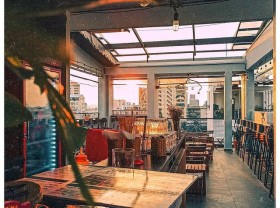 Image: “Pocket” series of cafe terrace watching the romantic sunset in Saigon