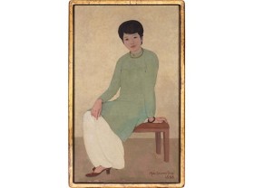 Image: Portrait by late Vietnamese painter fetches record US$3.1 million at auction