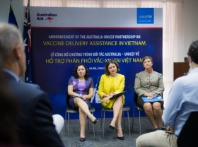 Image: Australia, UNICEF announce $10.5mn package to support COVID-19 vaccine delivery in Vietnam
