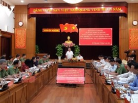 Image: General To Lam inspects election preparations in Da Nang