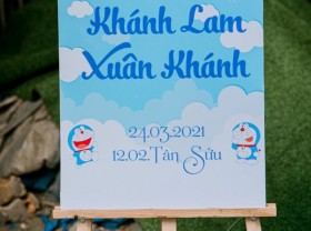 Image: The engagement party of the ‘crazy Doraemon’ couple