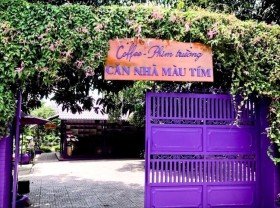 Image: Unique – strange purple house in Can Tho surprised visitors